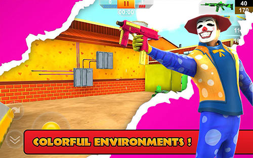 Gameplay of the Toon force: FPS multiplayer for Android phone or tablet.