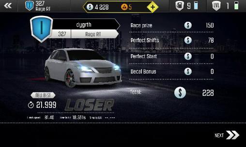 Gameplay of the Top speed: Drag and fast racing experience for Android phone or tablet.