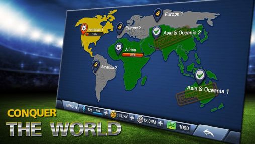 Gameplay of the Total football manager for Android phone or tablet.