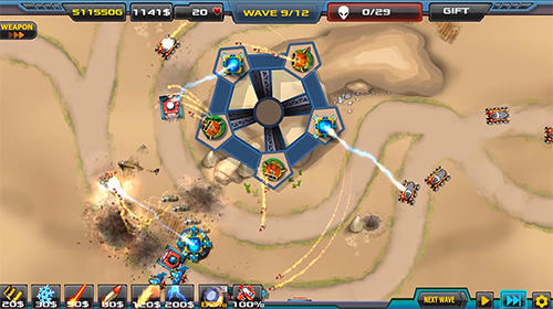 Tower defense: Alien war TD 2 - Android game screenshots.