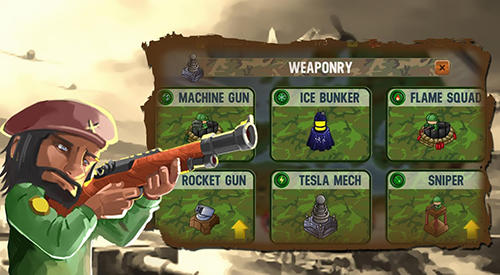 Tower defense: Clash of WW2 - Android game screenshots.
