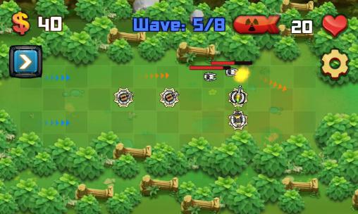 Gameplay of the Tower defense: Galaxy war for Android phone or tablet.
