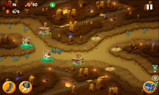 Gameplay of the Tower defense: Magic quest for Android phone or tablet.