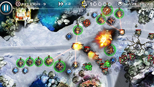 Gameplay of the Tower defense zone 2 for Android phone or tablet.