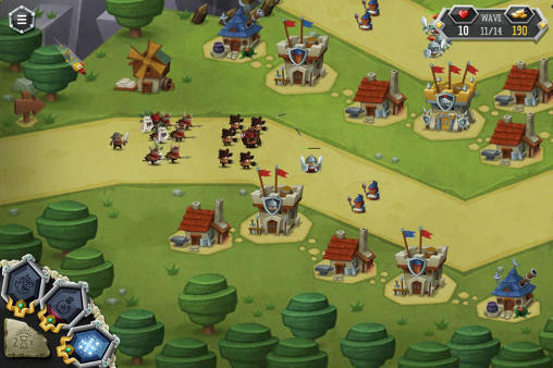 Gameplay of the Tower dwellers: Gold for Android phone or tablet.