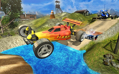 Toy truck hill racing 3D - Android game screenshots.