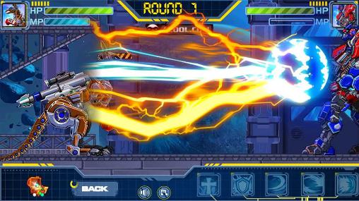 Gameplay of the Toy robot war: Robot sickle for Android phone or tablet.