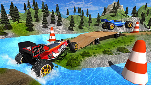 Gameplay of the Toy truck rally driver for Android phone or tablet.