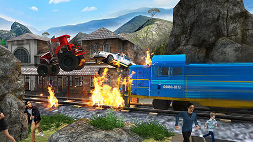 Tractor pulling USA 3D - Android game screenshots.