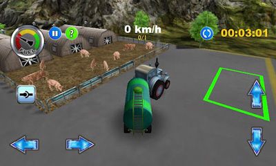 Gameplay of the Tractor Farm Driver for Android phone or tablet.
