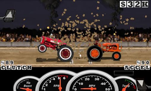 Gameplay of the Tractor pull for Android phone or tablet.