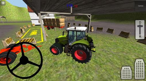 Gameplay of the Tractor simulator 3D: Hay 2 for Android phone or tablet.