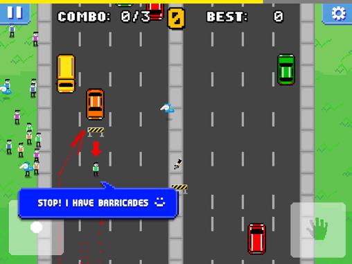 Gameplay of the Traffic cross: Don't hit by car for Android phone or tablet.