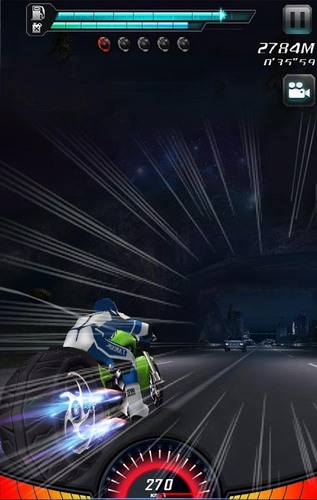Gameplay of the Traffic moto for Android phone or tablet.