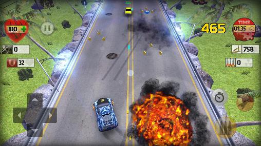 Gameplay of the Traffic survival for Android phone or tablet.