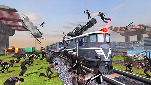 Train shooting: Zombie war - Android game screenshots.