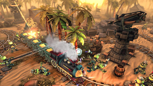 Train tower defense - Android game screenshots.