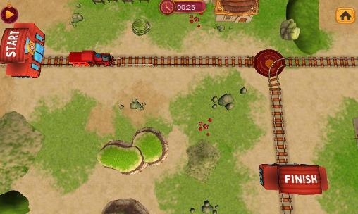 Gameplay of the Train maze 3D for Android phone or tablet.