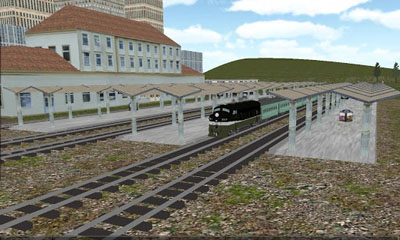 Gameplay of the Train Sim for Android phone or tablet.