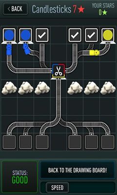 Gameplay of the Trainyard for Android phone or tablet.