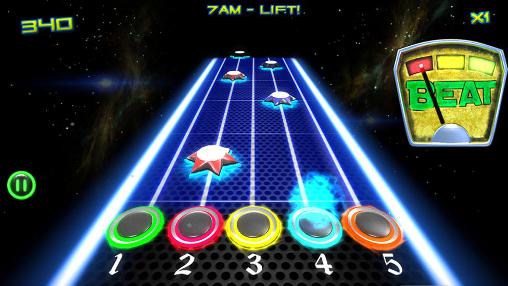 Gameplay of the Trance guitar music legends for Android phone or tablet.