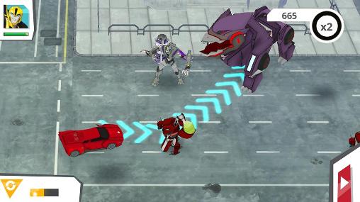 Gameplay of the Transformers: Robots in disguise for Android phone or tablet.