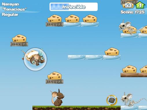 Gameplay of the Transformice: Run for cheese for Android phone or tablet.