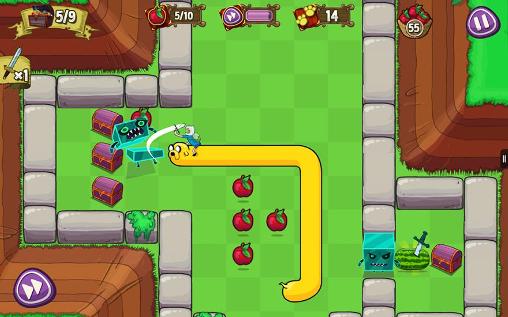 Gameplay of the Treasure fetch: Adventure time for Android phone or tablet.