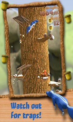 Gameplay of the Tree Jumper for Android phone or tablet.