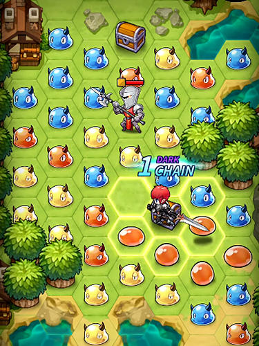 Triple chain: Strategy and puzzle RPG - Android game screenshots.