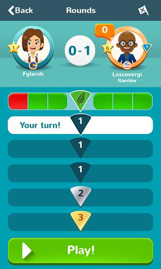 Gameplay of the Trivial pursuit and friends for Android phone or tablet.