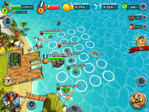 Gameplay of the Tropical wars for Android phone or tablet.