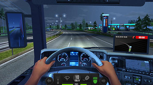 Truck simulator 2018: Europe - Android game screenshots.