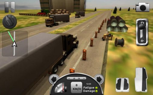 Gameplay of the Truck simulator 3D for Android phone or tablet.