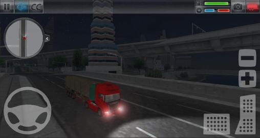 Gameplay of the Truck simulator: City for Android phone or tablet.