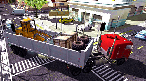Trucker adventures: City delivery - Android game screenshots.