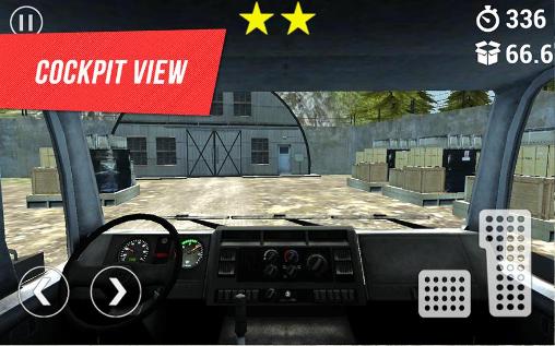 Gameplay of the Trucker: Mountain delivery for Android phone or tablet.