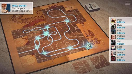Gameplay of the Tsuro: The game of the path for Android phone or tablet.
