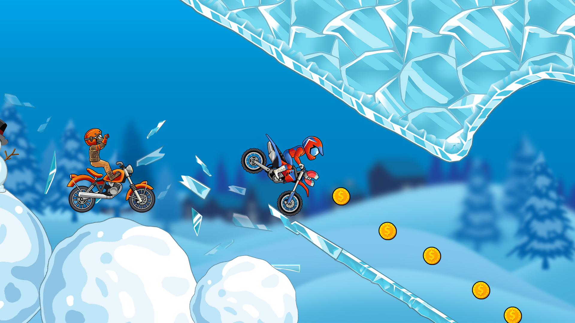 Turbo Bike: Extreme Racing - Android game screenshots.