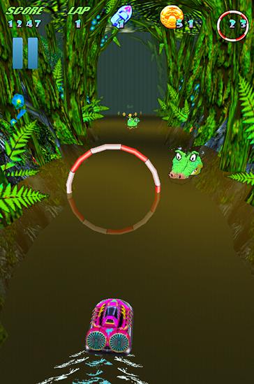 Gameplay of the Turbo boat dash for Android phone or tablet.