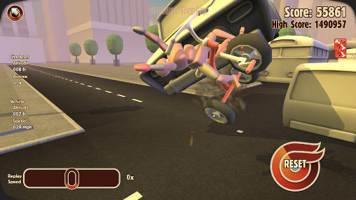 Gameplay of the Turbo dismount for Android phone or tablet.
