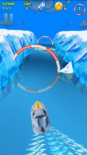 Gameplay of the Turbo river racing for Android phone or tablet.