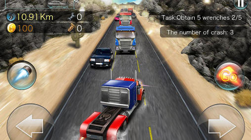 Gameplay of the Turbo rush racing for Android phone or tablet.