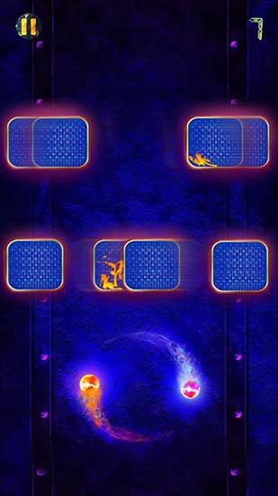 Gameplay of the Two ball game for Android phone or tablet.