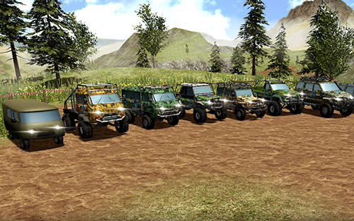Gameplay of the UAZ 4x4 offroad rally for Android phone or tablet.