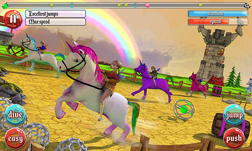 Ultimate unicorn dash 3D - Android game screenshots.