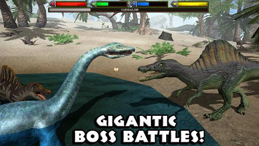 Gameplay of the Ultimate dinosaur simulator for Android phone or tablet.