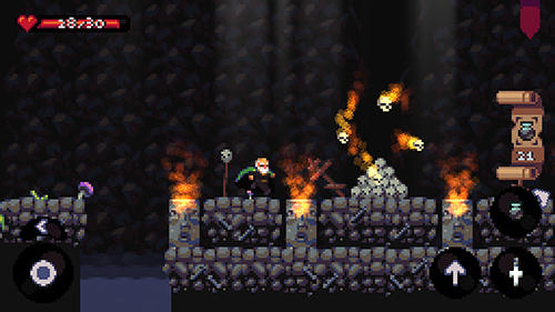 Gameplay of the Undergrave: Pixel roguelike for Android phone or tablet.