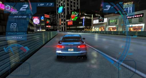 Gameplay of the Underground racing rivals for Android phone or tablet.