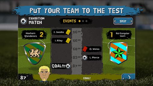 Gameplay of the Underworld football manager for Android phone or tablet.